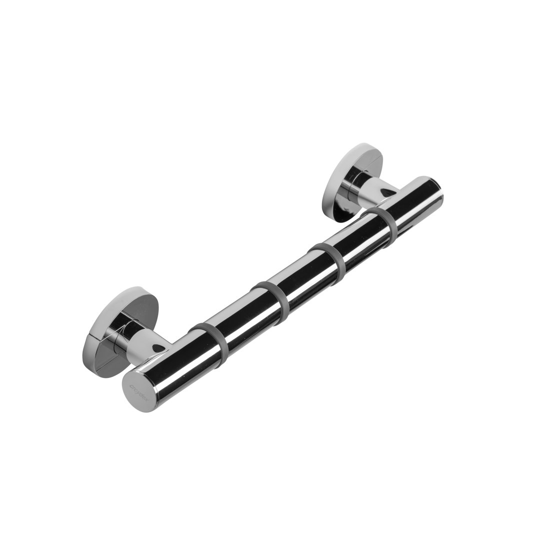 Croydex Assistive 38cm Grab Bar Chrome 7.1cm H X 37.9cm L